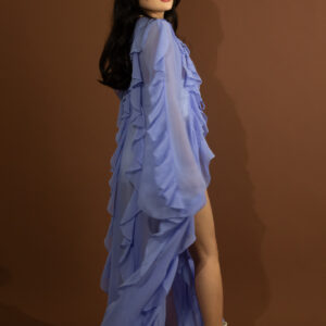 Vestido Longo Western - Azul